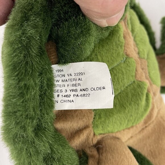 JLI Green Sea Turtle 9” Plush Realistic Stuffed Animal Vintage 1994 - Picture 4 of 5